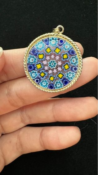 จี้มูราโนมิลเลฟิโอริสีน้ำเงิน รูปที่ 4