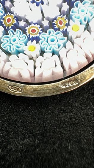 จี้มูราโนมิลเลฟิโอริสีชมพู รูปที่ 2