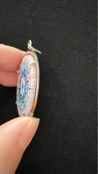 จี้มูราโนมิลเลฟิโอริสีชมพู รูปที่ 4