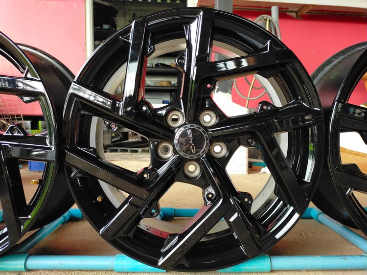 แม็กbyd ขอบ18 กว้าง7 et40 ใส่ byd  หรือใส่camry chr revo vigo innova ได้เลยเบ้าเดียวกัน รูปที่ 3