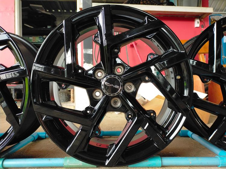 แม็กbyd ขอบ18 กว้าง7 et40 ใส่ byd  หรือใส่camry chr revo vigo innova ได้เลยเบ้าเดียวกัน รูปที่ 4
