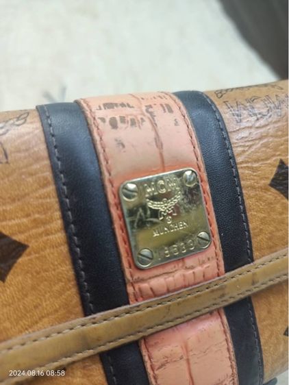 ไม่ระบุ น้ำตาล อื่นๆ กระเป๋าสตางค์MCM หนังแท้ ขนาดกลาง 