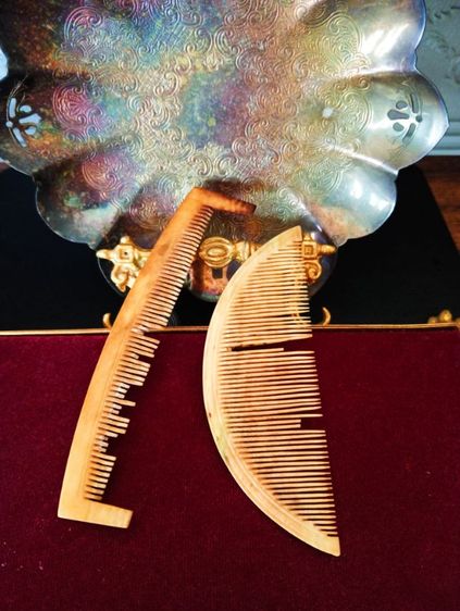 หวีเก่าโบราณเนื้อแท้ธรรมชาติ 2 ชิ้น3800- รูปที่ 16