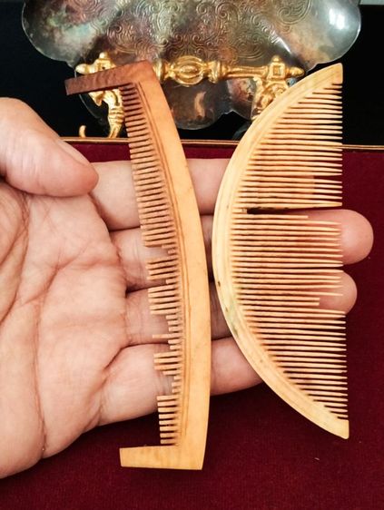 หวีเก่าโบราณเนื้อแท้ธรรมชาติ 2 ชิ้น3800- รูปที่ 8