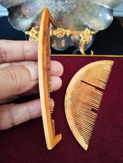 หวีเก่าโบราณเนื้อแท้ธรรมชาติ 2 ชิ้น3800- รูปที่ 14