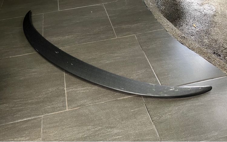 สปอยเลอร์หลัง Benz CLA W117 ลายคาร์บอนเคฟล่า AMG ใส่ รุ่นปี 2014-2020 ของใหม่ รูปที่ 8