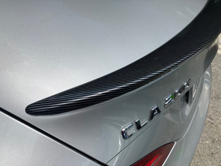 สปอยเลอร์หลัง Benz CLA W117 ลายคาร์บอนเคฟล่า AMG ใส่ รุ่นปี 2014-2020 ของใหม่