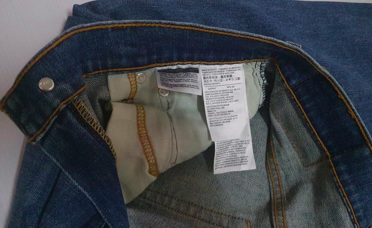 Levi's 569 กางเกงยีนส์สีน้ำเงินฟอก  รูปที่ 6