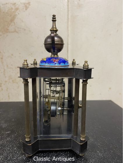 นาฬิกาเยอรมัน ทองเหลืองลงยาA4 รูปที่ 5