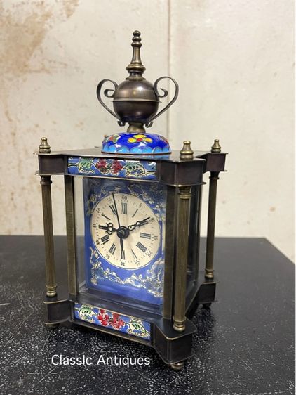 นาฬิกาเยอรมัน ทองเหลืองลงยาA4 รูปที่ 6