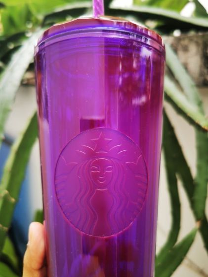 แก้ว​สตาร์บัค​ Starbucks​ สีม่วง​ Vivid​ Violet​ เหลือใบเดียว​ 600​ บาท​  ส่งฟรี รูปที่ 4