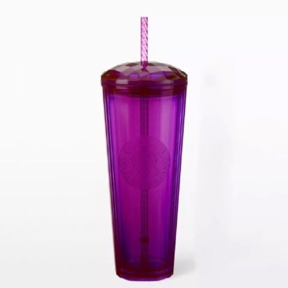 แก้ว​สตาร์บัค​ Starbucks​ สีม่วง​ Vivid​ Violet​ เหลือใบเดียว​ 600​ บาท​  ส่งฟรี
