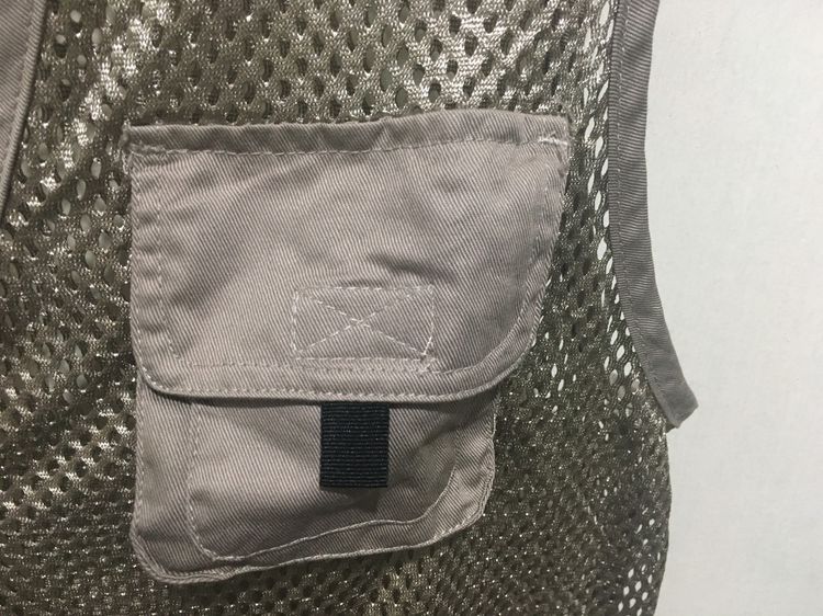 เสื้อกั๊ก(แจ็คเก็ตแขนกุด) สีกากีอมเทา รูปที่ 6