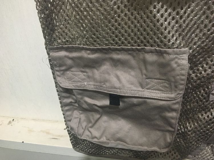 เสื้อกั๊ก(แจ็คเก็ตแขนกุด) สีกากีอมเทา รูปที่ 7