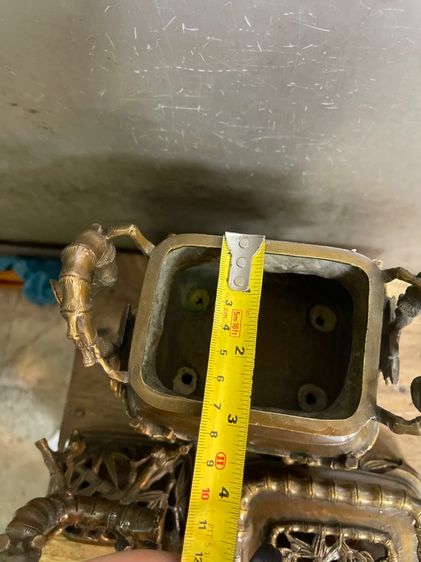 กระถางกำยาน ข้อไผ่ทองเหลือง ชุดใหญ่ A16 รูปที่ 11