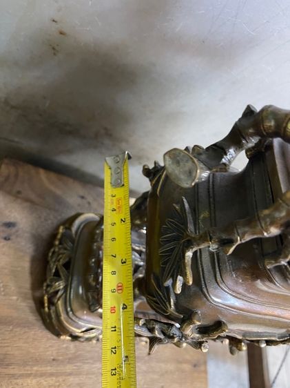 กระถางกำยาน ข้อไผ่ทองเหลือง ชุดใหญ่ A16 รูปที่ 10