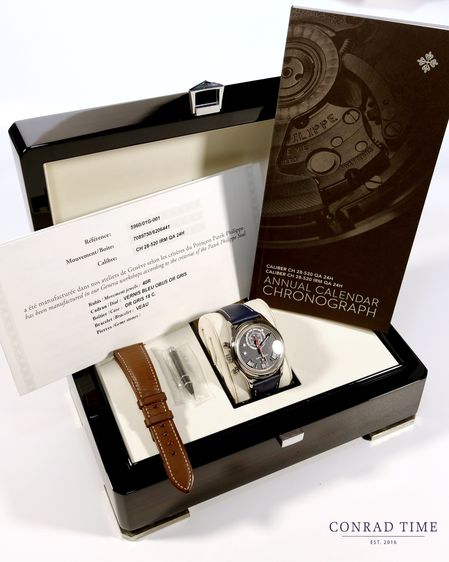 Patek Complication 5960 01G Annual Calendar Blue Dial 2018 40mm. Fullset รูปที่ 11