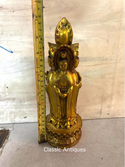 เจ้าแม่กวนอิม ทองเหลืองสะสมA23 รูปที่ 11