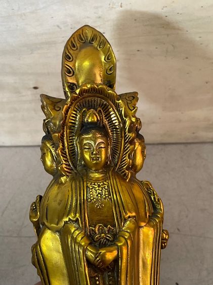 เจ้าแม่กวนอิม ทองเหลืองสะสมA23 รูปที่ 9