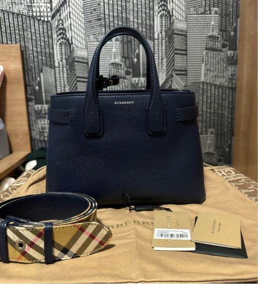 หญิง น้ำเงิน หนังแท้ กระเป๋าBurberry 