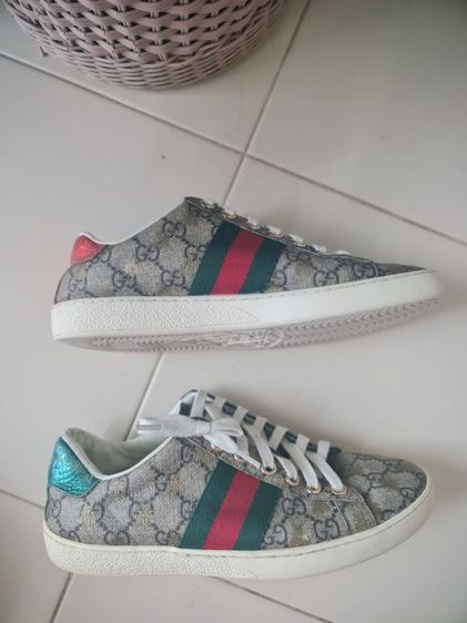 gucci sneakers 548950 size 37ยาว 24cm มือสองขายตามสภาพขอคนรับได้ รูปที่ 10