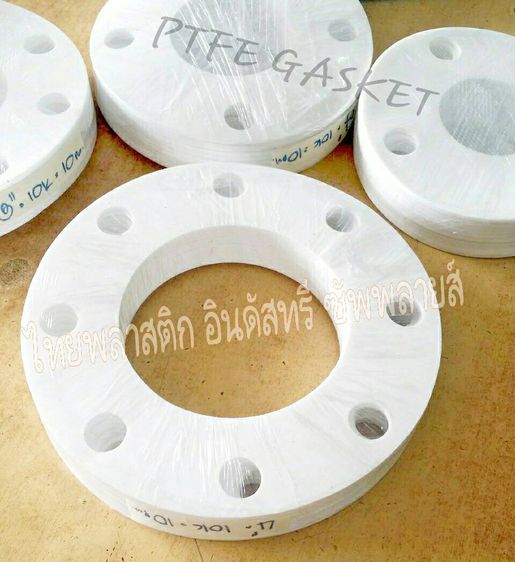 ปะเก็นหน้าแปลนเทปล่อน - หน้าแปลน PTFE - PTFE GASKET - แหวนเทปล่อน พลาสติกอุตสาหกรรม รูปที่ 6