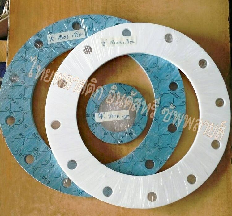 ปะเก็นหน้าแปลนเทปล่อน - หน้าแปลน PTFE - PTFE GASKET - แหวนเทปล่อน พลาสติกอุตสาหกรรม รูปที่ 8