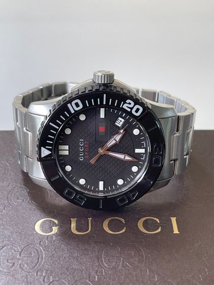 GUCCI G Timeless Sports Quartz Black Sporty Men’s Watch YA126249 รูปที่ 8