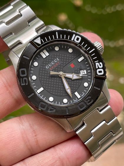 GUCCI G Timeless Sports Quartz Black Sporty Men’s Watch YA126249 รูปที่ 10