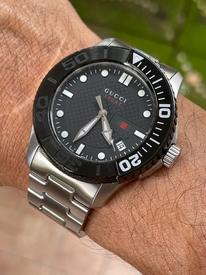 GUCCI G Timeless Sports Quartz Black Sporty Men’s Watch YA126249 รูปที่ 15
