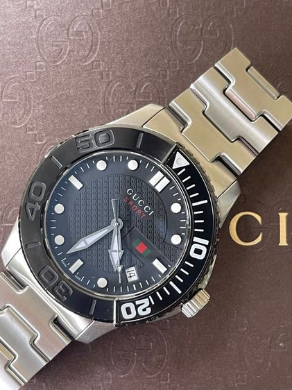 GUCCI G Timeless Sports Quartz Black Sporty Men’s Watch YA126249 รูปที่ 7