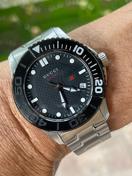 GUCCI G Timeless Sports Quartz Black Sporty Men’s Watch YA126249 รูปที่ 18