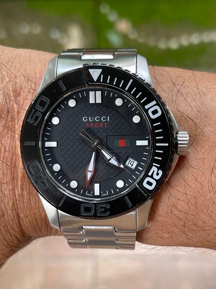 GUCCI G Timeless Sports Quartz Black Sporty Men’s Watch YA126249 รูปที่ 14