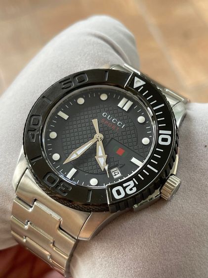 ดำ GUCCI G Timeless Sports Quartz Black Sporty Men’s Watch YA126249