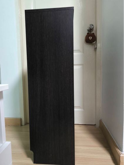 ตู้รองเท้า 2 ช่อง น้ำตาลดำ 49x28x93 รูปที่ 3