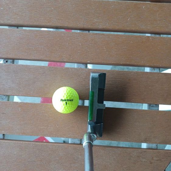 Putter face made from Jade ของหายาก ไม้เคาะลูกหน้าทำจากหยก ( Jade ) เก่าหลายสิบปีแล้ว  เป็นของ Antique และเอาไว้เล่นจริงได้ รูปที่ 5