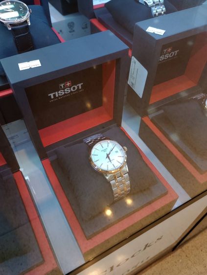 (ป้าย 2.6 หมื่น) ของใหม่พร้อมห้างฯ Tissot 2-Tone Swissmatic หน้าปัดเงินขาว 42 มิล. สายเหล็ก  สุดหรู กล่องใบครบ รูปที่ 17