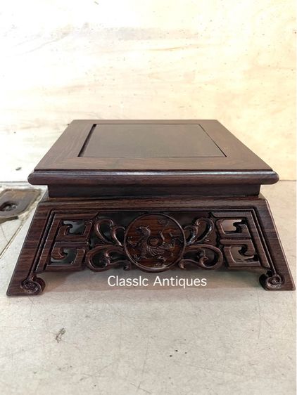 กี่ ไม้แกะสลัก ลาย 4 สัตว์จตุรเทพสะสม C24 รูปที่ 5