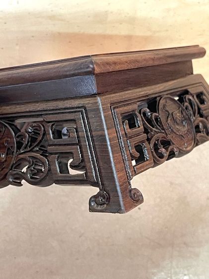 กี่ ไม้แกะสลัก ลาย 4 สัตว์จตุรเทพสะสม C24 รูปที่ 10