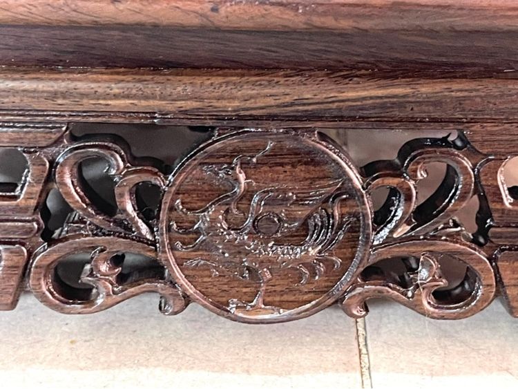 กี่ ไม้แกะสลัก ลาย 4 สัตว์จตุรเทพสะสม C24 รูปที่ 9