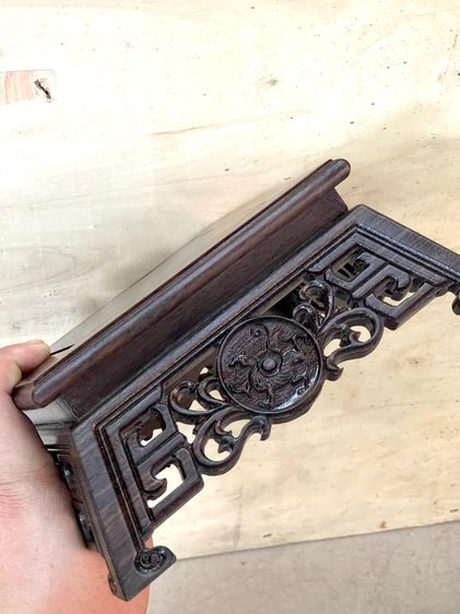 กี่ ไม้แกะสลัก ลาย 4 สัตว์จตุรเทพสะสม C24 รูปที่ 13