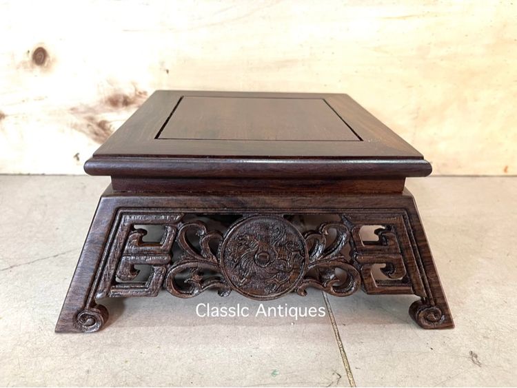 กี่ ไม้แกะสลัก ลาย 4 สัตว์จตุรเทพสะสม C24 รูปที่ 15