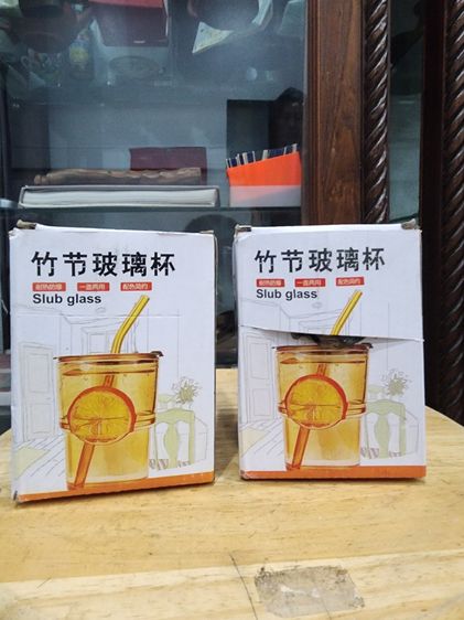 แก้วน้ำ ของใหม่ เก่าเก็บเดิมๆ สวย หายาก แก้ว กระจก พร้อมฝาปิด พร้อมส่ง 2 ชิ้น เหมาๆ 