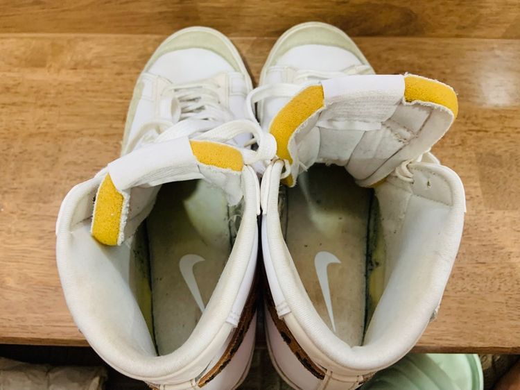 รองเท้า NIKE โลโก้เป็นหนังลายเสือ แท้ 💯 เบอร์ 38 JP 25 cm คนเท้า 24.5-25.5 cm ใส่ได้ สภาพดีมาก พื้นเต็ม ทรงสวย ดีเทลดี หายากน่าสะสมครับ รูปที่ 9