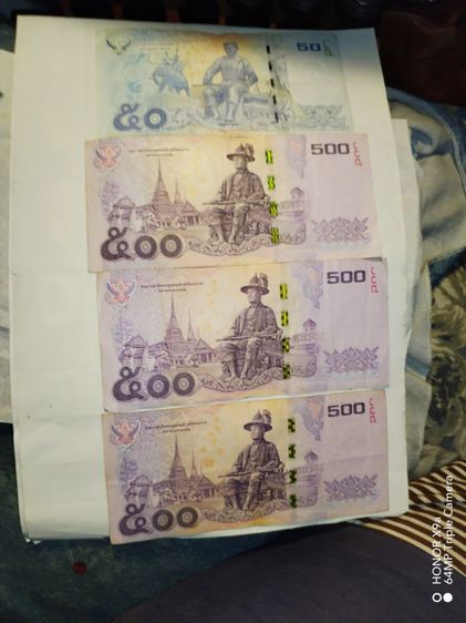 ธนบัตร​ในหลวง​ร​9​ฉบับ​ละ500​บาท รูปที่ 6