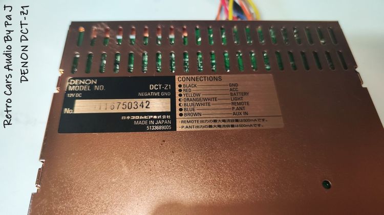 วิทยุรถยนต์ DENON DCT-Z1 รูปที่ 4