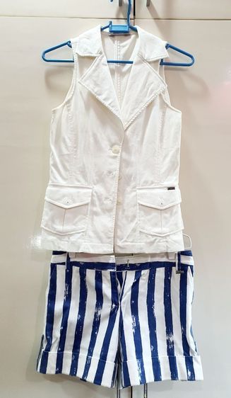 ขาว อื่นๆ กางเกงขาสั้น M ไม่มีแขน ชุดเซ็ตAllZแท้