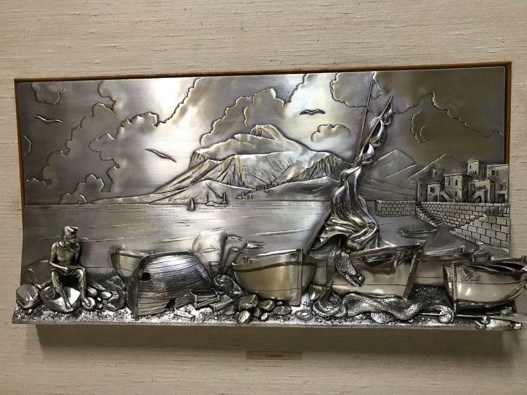 รูปภาพติดผนัง ของศิลปิน Valenti  ประเทศ ITALY เป็นงาน hand made จาก Silver Plate 3D  รูปที่ 2