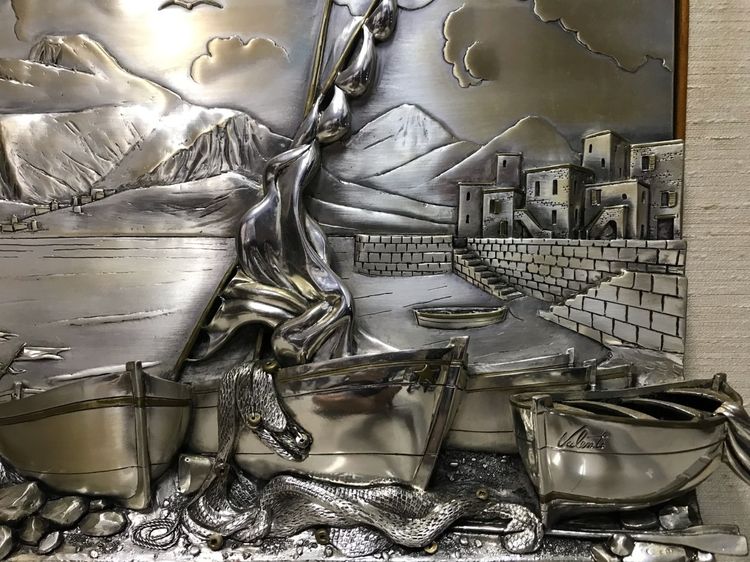 รูปภาพติดผนัง ของศิลปิน Valenti  ประเทศ ITALY เป็นงาน hand made จาก Silver Plate 3D  รูปที่ 4