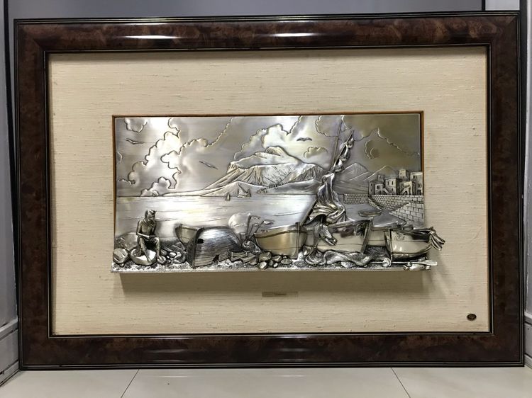 รูปภาพติดผนัง ของศิลปิน Valenti  ประเทศ ITALY เป็นงาน hand made จาก Silver Plate 3D 